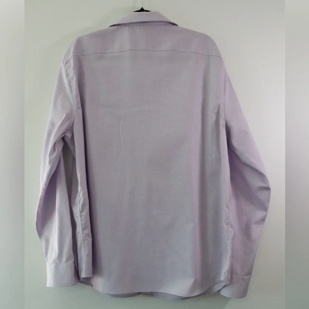 Banana Republic Men's XL Grant Fit Non-Iron 100% Cotton Long Sleeved Shirt LILAC